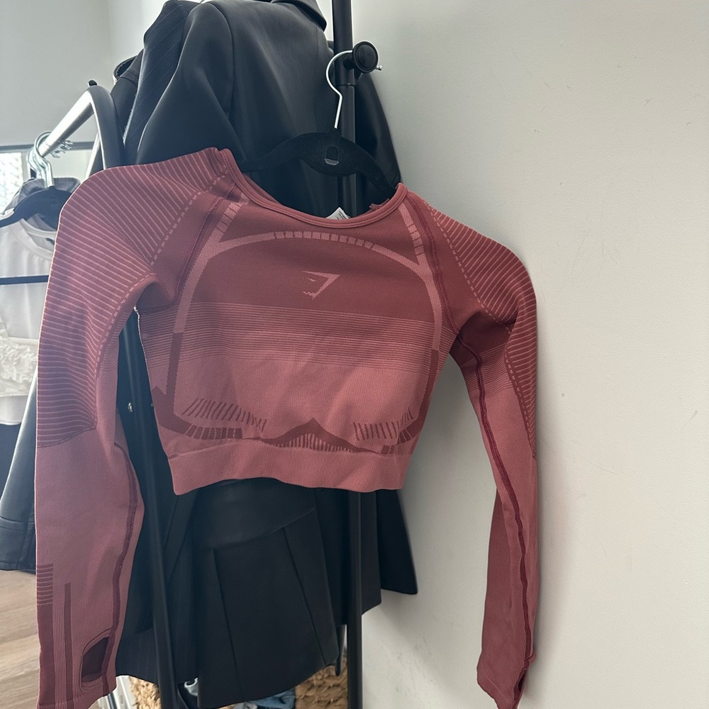 Gymshark XS Maroon Athletic Top